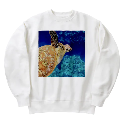 ウミガメ１　SEATURTLE・HONU Heavyweight Crew Neck Sweatshirt