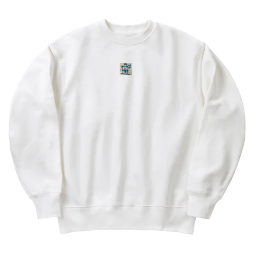 ニコニコ一升瓶くん Heavyweight Crew Neck Sweatshirt