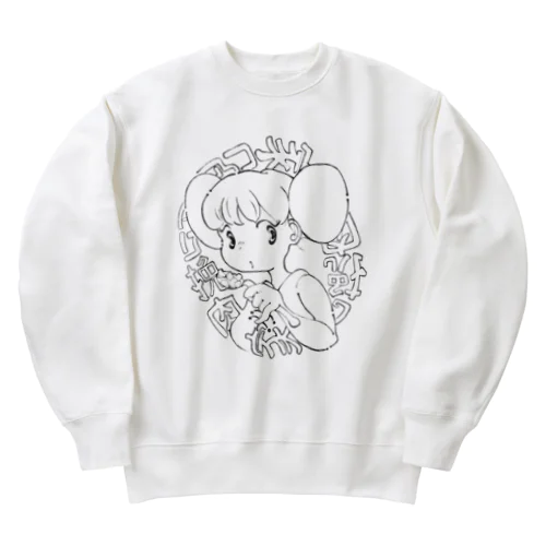 挽肉家-1 Heavyweight Crew Neck Sweatshirt