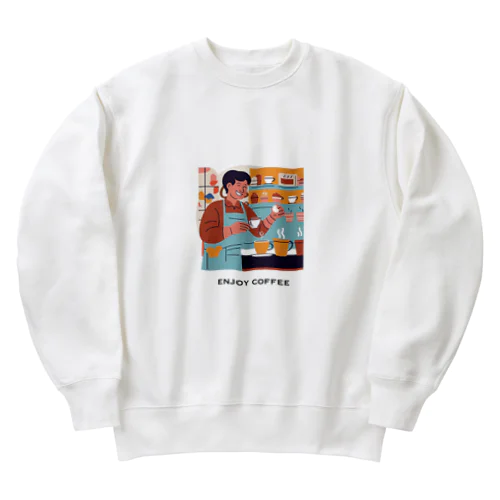 enjoy coffeeeeeee‼︎ Heavyweight Crew Neck Sweatshirt