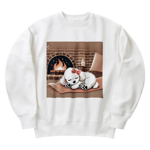 まったり しろろ Heavyweight Crew Neck Sweatshirt