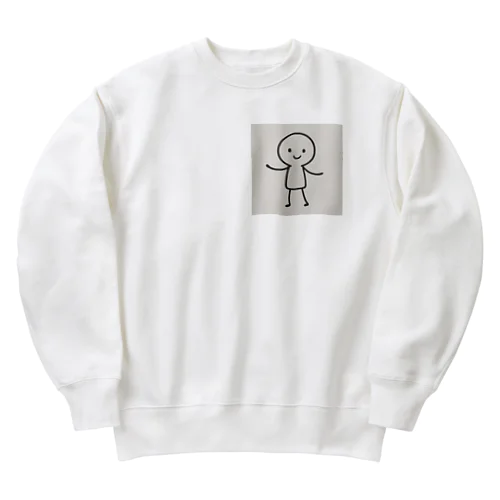 「ゆるふわ棒人間 - YURUBO」シリーズ Heavyweight Crew Neck Sweatshirt
