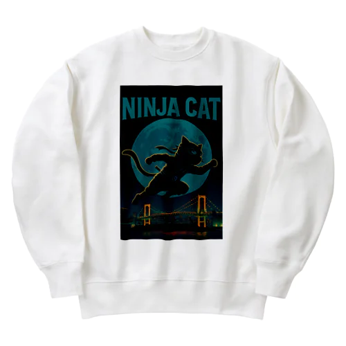 NINJA CAT（2）忍者猫 Heavyweight Crew Neck Sweatshirt