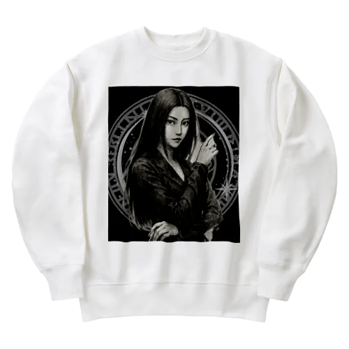 黒曜のウィッチ -墨のしらべ- Heavyweight Crew Neck Sweatshirt