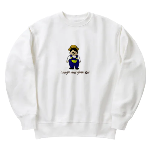 笑って太れ Heavyweight Crew Neck Sweatshirt