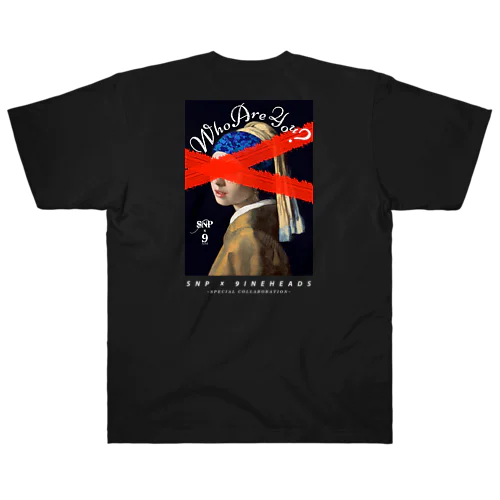Snp×9ine WhoAreYou？バックプリント有 Heavyweight T-Shirt