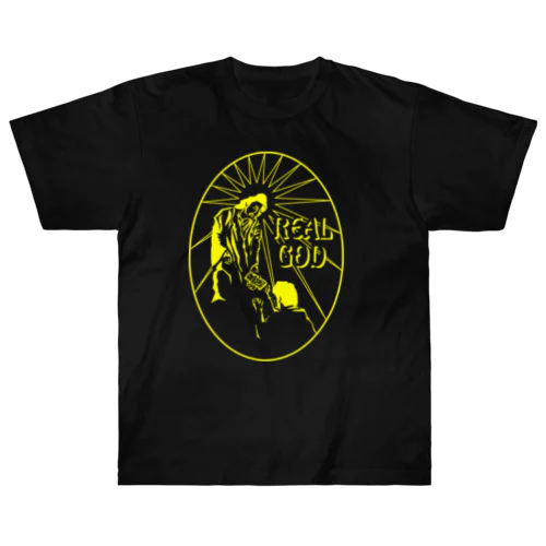 Real God1 h.t.(黄色) Heavyweight T-Shirt