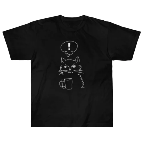 ちょっとおっさんくさい猫-B Heavyweight T-Shirt
