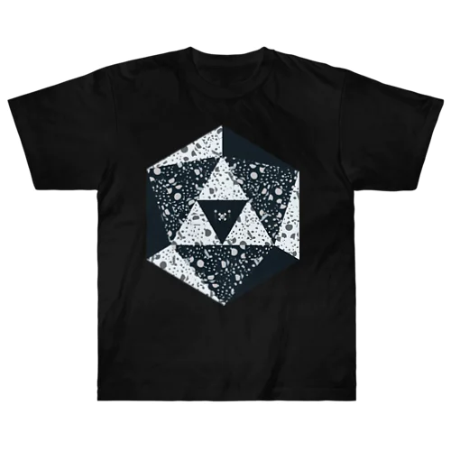 ドットコラージュ 多面体 Heavyweight T-Shirt