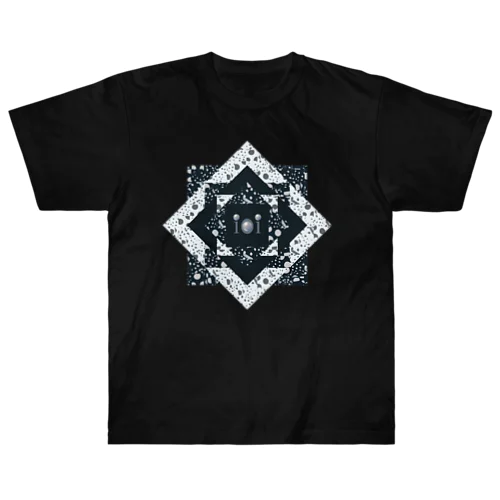 ドットコラージュ 正方形重ね Heavyweight T-Shirt