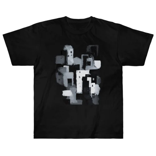 モノクログラフィックアート Heavyweight T-Shirt
