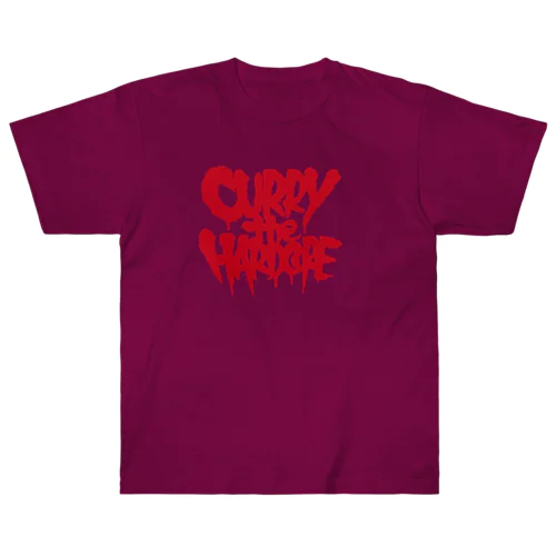 カリーザハードコアレッドロゴ Heavyweight T-Shirt