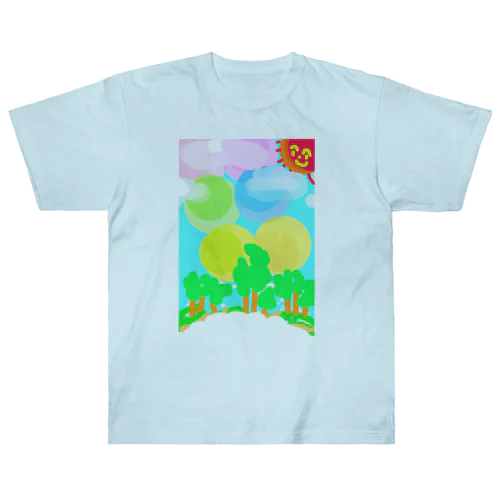 自然森林の道 Heavyweight T-Shirt