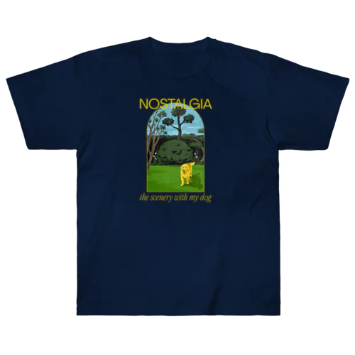 犬といた光景 Heavyweight T-Shirt