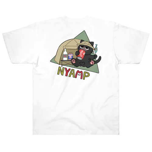 ひょっこりねこ×べろべろねこ Heavyweight T-Shirt