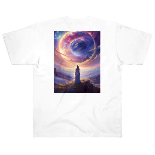 Earth with love and peace Heavyweight T-Shirt