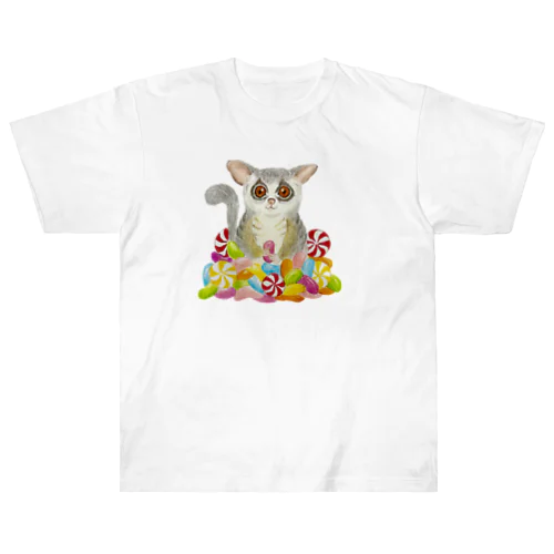 ショウガラゴ (キャンディ) Heavyweight T-Shirt