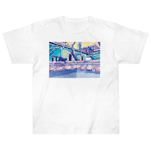【あそぼ】/長崎の風景 Heavyweight T-Shirt