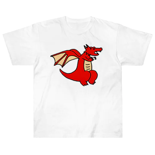 レッド・ドラゴン ver.2 Heavyweight T-Shirt