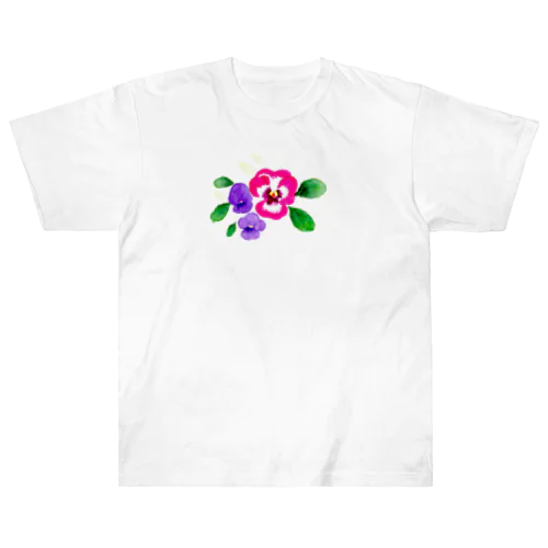 パンジー Heavyweight T-Shirt