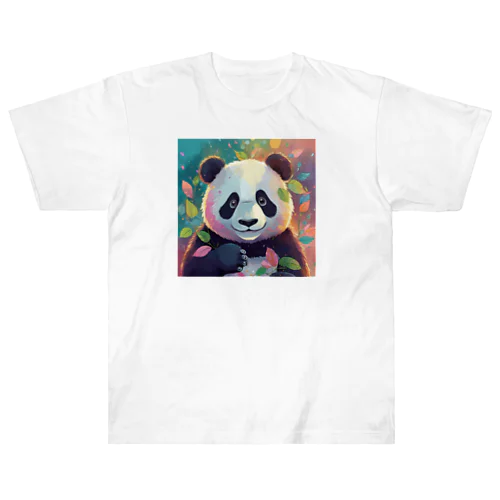 カラフルパンダ Heavyweight T-Shirt