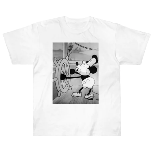 蒸気船ウィリーの口笛シーン Heavyweight T-Shirt