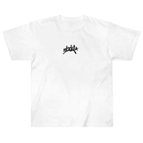 黒文字nbdy. Heavyweight T-Shirt