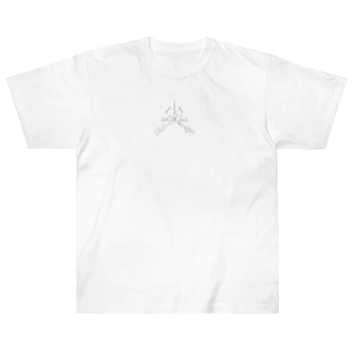 尖 (とがり) -白  clothes Heavyweight T-Shirt
