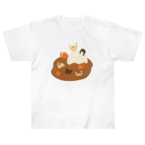 カレーライスの水泳大会 Heavyweight T-Shirt