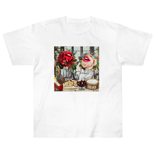 薔薇のランチ Heavyweight T-Shirt