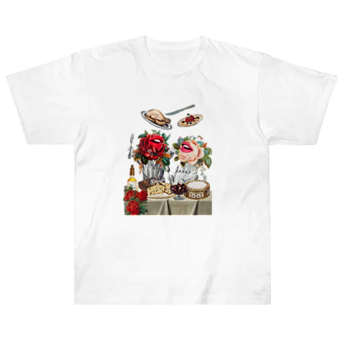 薔薇のランチ Heavyweight T-Shirt