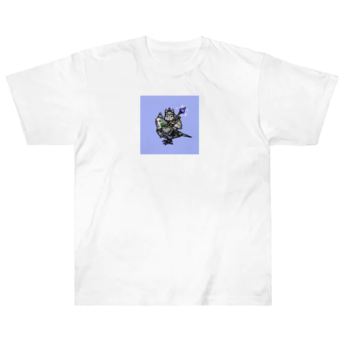 ドット騎兵　ジャンボセキセイ＆ハムスター Heavyweight T-Shirt