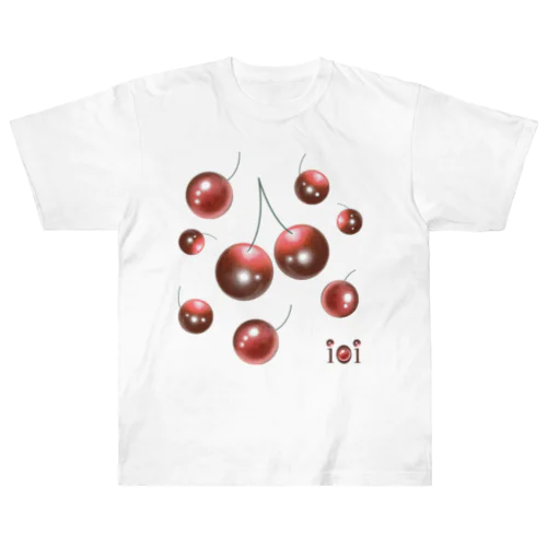 チェリービー玉ドット Heavyweight T-Shirt
