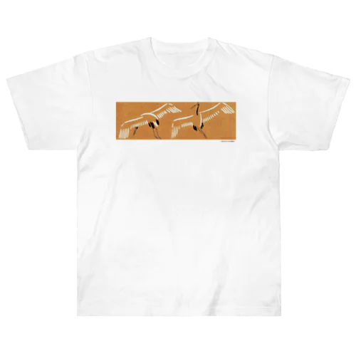レトロイラストTシャツ鶴 Heavyweight T-Shirt