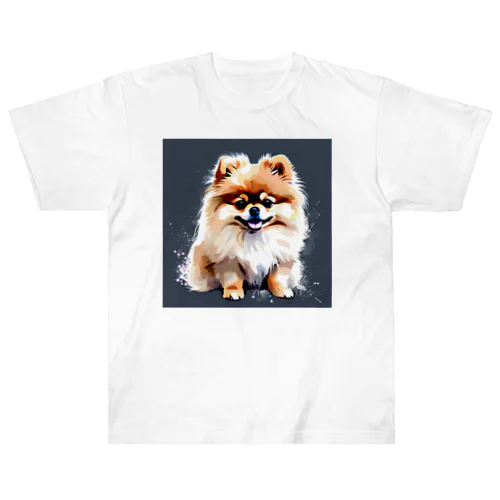 ポメラニアンのきなこ Heavyweight T-Shirt