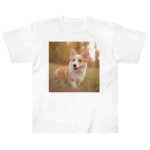 癒しのコーギー Heavyweight T-Shirt