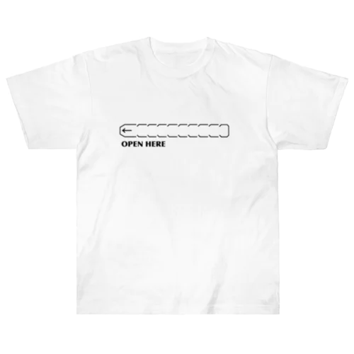 ここから開けてください Heavyweight T-Shirt