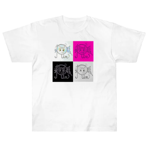 目ヂカラりんちゃん4 Heavyweight T-Shirt