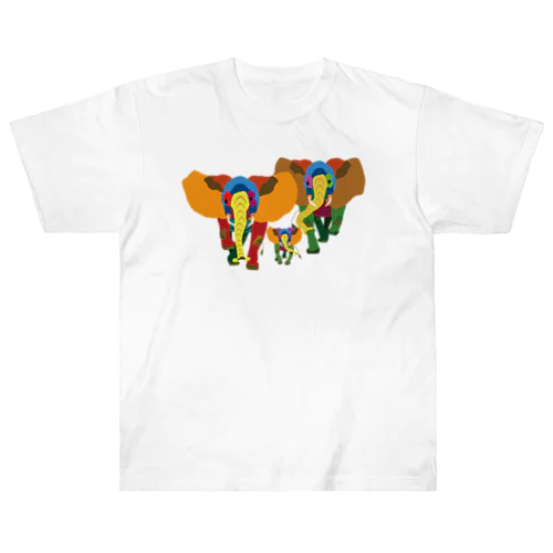 ゾウの親子 Heavyweight T-Shirt
