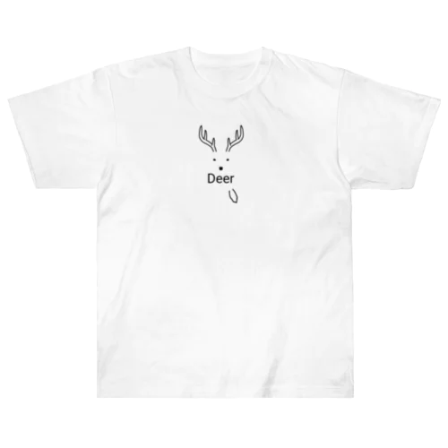 どうかしているシカ Heavyweight T-Shirt