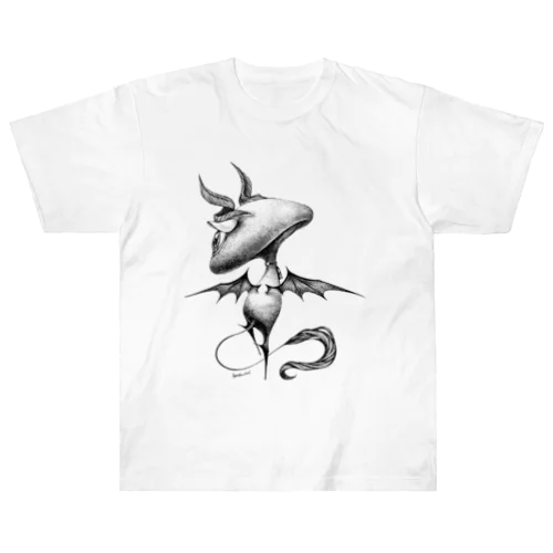 見返りの絵 Heavyweight T-Shirt