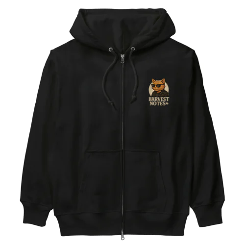にゃんぐすた × Harvest Notes+ Heavyweight Zip Hoodie