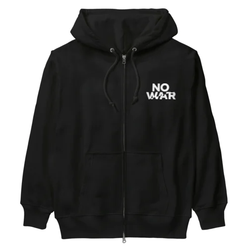 反戦｜NO WAR Heavyweight Zip Hoodie