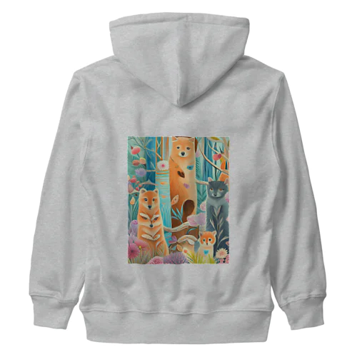 森の中の世界 Heavyweight Zip Hoodie