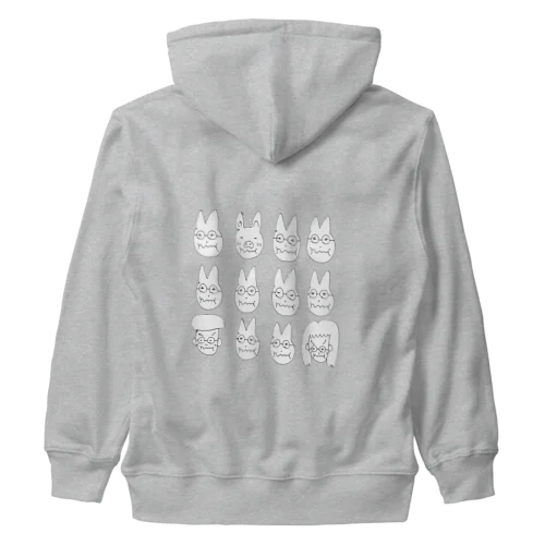 おこってるネコちゃん Heavyweight Zip Hoodie