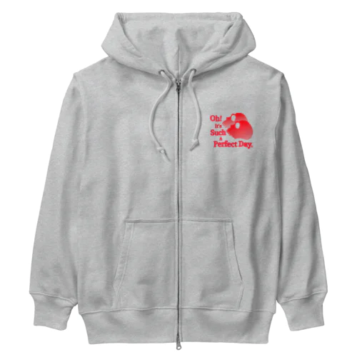 Oh! It's Such A Perfectday.（赤） Heavyweight Zip Hoodie