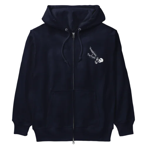 Happiness Is The Truth!（白） Heavyweight Zip Hoodie