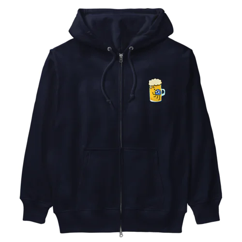 くらげのビール漬け Heavyweight Zip Hoodie
