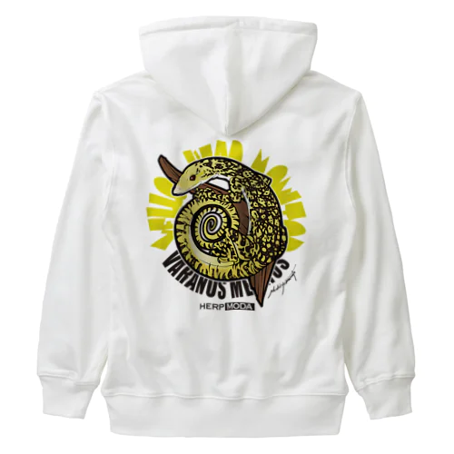 イエローヘッドモニター Heavyweight Zip Hoodie