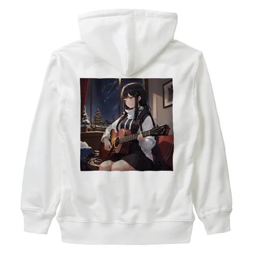 ギター少女　リオ Heavyweight Zip Hoodie
